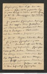 Nachlass Franz Steindachner, Liste von Prinzessin Therese von Bayern an Franz Steindachner, Inv.Nr. 537.08, Seite 1